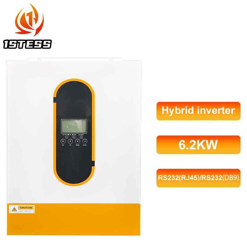 Single Phase 48V 6.2kw Hybrid Solar Inverter Off Grid Pure Sine Wave ...
