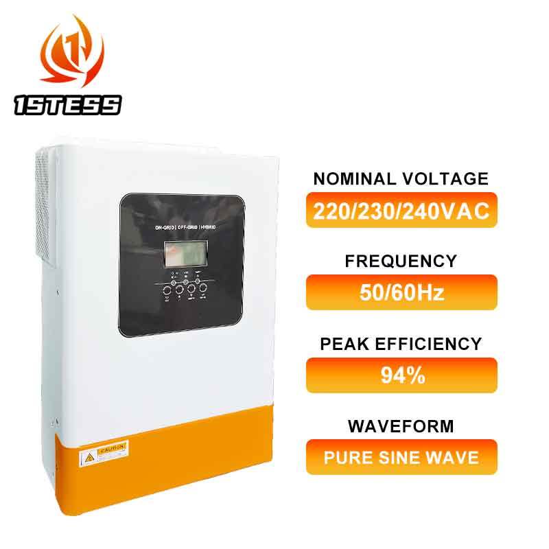 48V Single Phase Pure Sine Wave Hybrid Solar Inverter 5.5kw 6.2kw MPPT ...