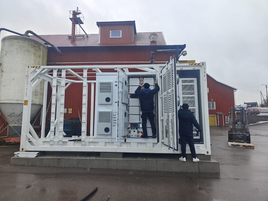 Self Contained Containerized Battery Energy Storage System Customizable 400V - 800V