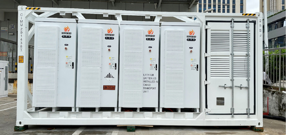 Self Contained Modular Container Battery Storage Pack 20ft Remote Monitoring Control