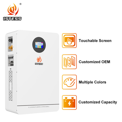 Wall-Mounted home Energy Storage Battery  51.2V 10.24Kwh Battery Pack battery energy storage system