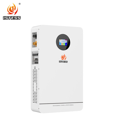 Wall Mounted Lifepo4 Lithium Battery Pack 5.12kWh 300Ah Home Solar Energy Storage Battery