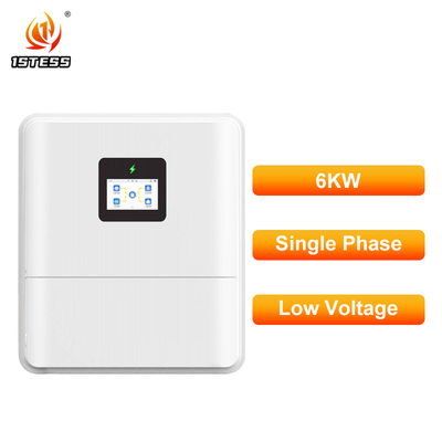 High Efficiency 6kW Hybrid Solar Inverter with Dual MPPT for Lithium Lead Acid Battery Backup