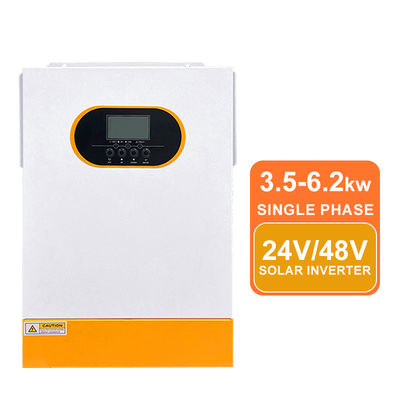 Off Grid Single Phase 3.5kw 5.5kw 6.2kw Hybrid Solar Inverter 24V 48V Pure Sine Wave MPPT PV Charge Utility Charge Backup