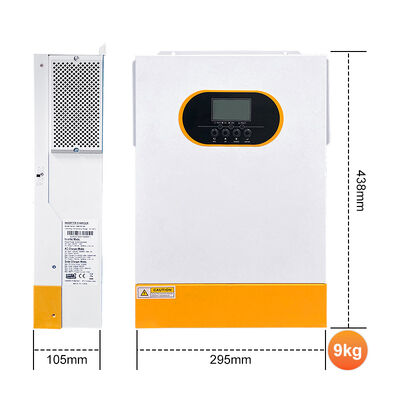 Hybrid Solar Inverter Single Phase Off Grid 24V 48V 3.5kw 5.5kw 6.2kw Pure Sine Wave MPPT RS485 Lithium Compatible