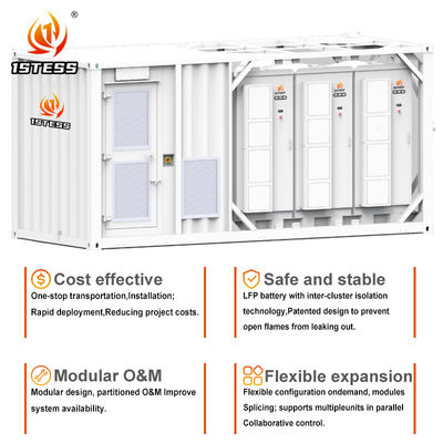 Remote Monitoring And Control Energy Storage Container Battery 500Kwh ...