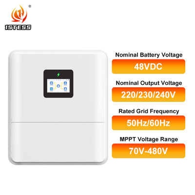 48V 6kw Single Phase Hybrid Solar Inverter Pure Sine Wave Off Grid with ...